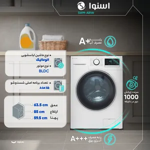 ماشین لباسشویی 8 کیلویی اسنوا سری آرین(هارمونی) مدل SWM-A81W gallery 3