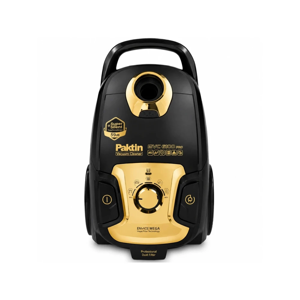 جاروبرقی مشکی گلدبراق پاکتین مدل pro6100